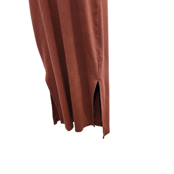 Old Navy Halter Tie Neck Sleeveless Midi Stretch Sundress Brown Size Large - Picture 4 of 7